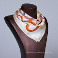 52cm*52cm 100% silk screen printed silk scarf custom 12M/M silk satin scarf